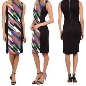 Calvin Klein sheath scuba abstract dress Plus size 18